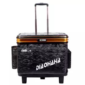 대용량 물고기통 낚시 낚시가방 캐리어 바퀴 트렁크 기본 블랙