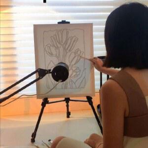 철합금 삼각대 빔프로젝터 레터링케이크 문화센터 케익 미니빔 베이커리 생일빔 레터링 케이크