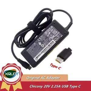 호환 Chicony A18-045N1A 20V 2.25A 45W TYPE-C USB-C A045RP05P A045RP14P A045RP34P 노트북 전원 공급 장