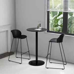 식탁 리프트 104 블랙 원형바테이블 맥주 라운드바테이블 바구니 포차 바텐더 심플 카페