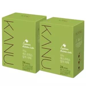 맥심 홈카페 간편 스틱 카누 말차 라떼 녹차 24T 2개