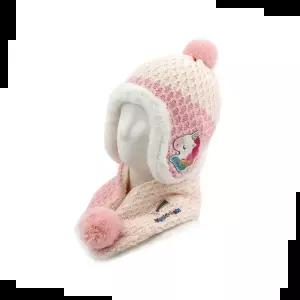 털목도리 유니콘 여아모자목도리 방한 겨울 넥워머 세트 WT0263