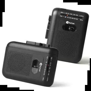 레트로 아남 카세트플레이어 휴대용 오토리버스 녹음 라디오