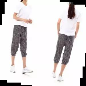 시원한바지 여성용 7부 아이스 쿨바지(FREE) 스트라이프