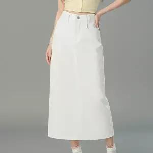 [77까지]베리 베이직 면 뒷트임 코튼 롱 스커트
