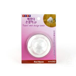 [2개구성] 창문 1P 진공 손잡이 팔각 흡착식 들 문핸 베란다 압축 HW33A099