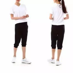 여성 7부 쿨바지 쿨링팬츠 냉감 배기바지 몸빼 블랙