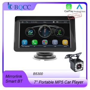 BQCC 휴대용 자동차 MP5 플레이어 무선 안드로이드 미러링크 BT FM USB TF 라디오 반전 이미지 차량 스테레