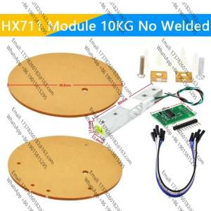 디지털 로드셀 무게 센서 HX711 AD 컨버터 브레이크아웃 모듈 5KG 10KG 휴대용 전자 주방 저울 아두이노용