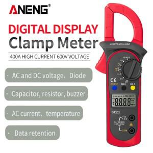 ANENG ST202 디지털 클램프 멀티미터 전문가용 스마트 호환 AC/DC 전류 전압계 미터 테스터 전기공 도구