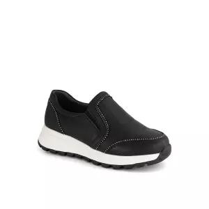 바이네르 156A0V11C흑색 여성 경량슬립온 636442