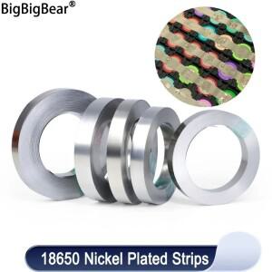 니켈 도금 스트립 18650 리튬 이온 배터리 시트 플레이트 커넥터 스틸 벨트 스폿 용접기 0.1mm 0.2mm