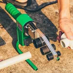 PPR 호스 플라스틱 용접 토치 고출력 핫멜트 위성 PE 퓨즈 유닛 국내 히트 파이프 온도 제어 1000W 63