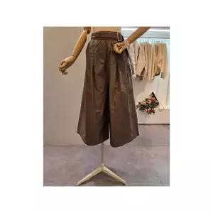 [하프클럽/클리지]  CP9WPT25 벨트 장식 패딩 7부 팬츠