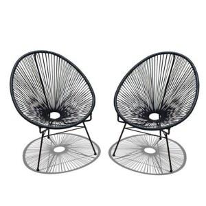 그물의자 스윙 모던 풀빌라 블랙 라탄 디자인 새둥지 북유럽 무지개 야외 테라스 발코니