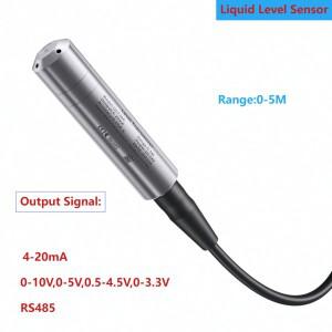 4m 5m 잠수형 액체 레벨 센서 탱크용 4-20mA 트랜스미터 프로브 수위 트랜스듀서 0-10V