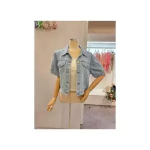 [하프클럽/클리지]  CP4WJK16 하프크롭 연청 자켓