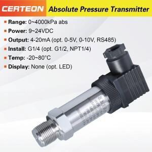절대 압력 트랜스미터 4-20mA/0-5V/0-10V/RS485 고정밀 센서 대기압 및 산업용 측정용