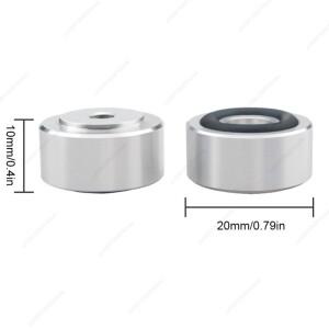 4개 HIFI 스피커 스파이크 스탠드 풋 패드 알루미늄 스틸 아이솔레이션 CD 앰프용 미끄럼 방지