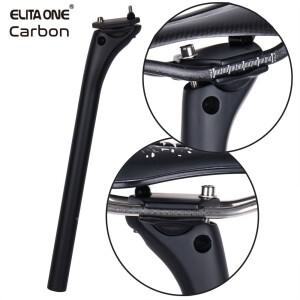 ELITAONE MTB 카본 시트 포스트 27.2/30.9/31.6mm 오프셋 20mm 로드 자전거 시트포스트탄소 베이스 커버 포