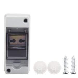 HT-2 IP65 방수 배전함 패널 설치 2방향 PC ABS 플라스틱 야외 전기 MCB 태양광 접속함