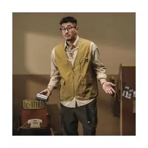 남성 가을 캐주얼 숏 코트 집업 야상점퍼 민소매 조끼 골프 BE3