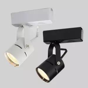 [Deco] 국산 레일 등기구 원원 할로겐용 화이트 블랙 레일용 소켓 복도등 전시조명 카페조명