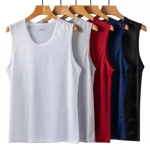 남자 메쉬 나시 런닝셔츠 민소매 루즈핏 메리야스 PuW6+9mpK