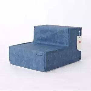 [반려] 강아지 가죽 방수 침대 계단 2단 1P 애견 소파 스텝