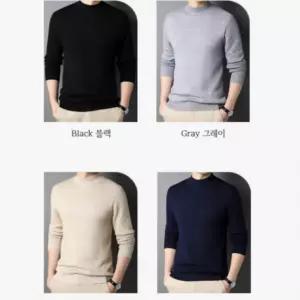 얇은 가을 이너 목폴라 니트 스웨터 스웨터 긴팔티 패션 겨울 니트 긴팔