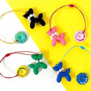 TBZ 통통풍선강아지 골프티걸이와 티높이조절도넛링 숏티