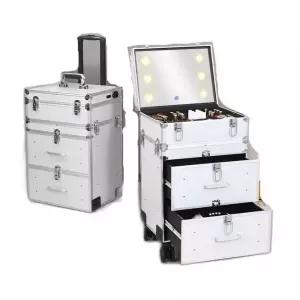 메이크업 캐리어 화장품수납대 네일아트 HD 거울 반영구