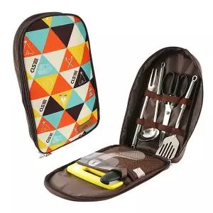 파우치 칼 식기 주걱 도마 가위 집게 조리도구 캠핑