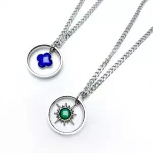 썬 온도조절 팬던트 줄 목걸이 클로버 링 체인 실버 써지컬 팬던트목걸이