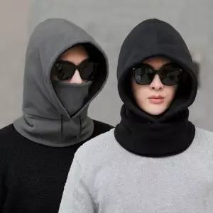 겨울 한파 외출 넥 후드 마스크 폴라폴리스 워머 공용 외부 한파 겨울 후드 폴라폴리스