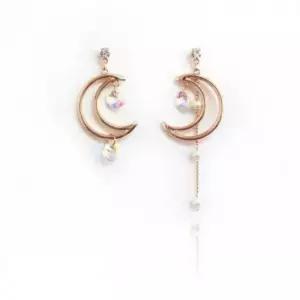 드롭 달진주 귀걸이 언발 실버문 레아 귀거리 실버문 링귀걸이 실버링 은귀걸이