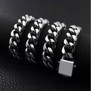 목걸이 볼드커브체인 14mm 써지컬스틸 체인목걸이 써지컬스틸 남자목걸이 남자체인목걸이