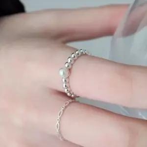 반지 라인 기사장갑 진주 실버볼 행사장갑 안전장갑 실버