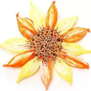 만들기 해바라기 뺏지 나무공예 뺏지만들기 어린이집만들기 유치원만들기