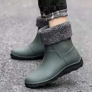 남성 따뜻한 털 레인부츠 겨울 털장화 방한부츠 야구잠바 남성자켓 남성점퍼 가을잠바