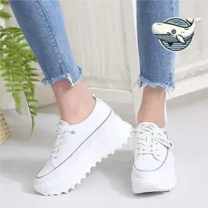 가벼운 통굽 키높이 편안한 여성용 봄 운동화 캔버스운동화 캔버스화 단화운동화