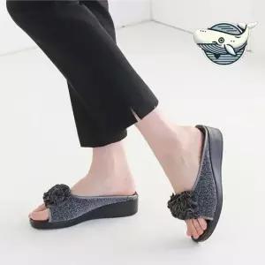 여름 데일리 슬리퍼 실내화 편안한 글리터 샌들 여성슬리퍼 여름슬리퍼 발편한슬리퍼