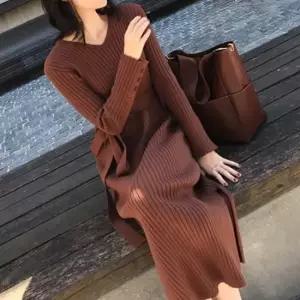 니트 롱원피스 하객룩 여성 체형보완 반팔원피스 프릴원피스 여성봄원피스 나시원피스