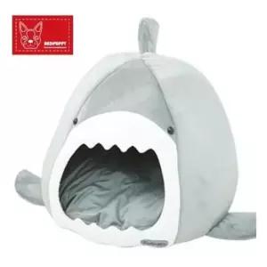 [반려] 레드퍼피 파도상어 하우스 대형/그레이
