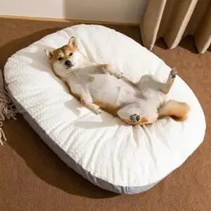 [반려] 개방석 강아지 침낭 담요 쿠션 고양이 베개 애견 고양이 담요 도넛 애견