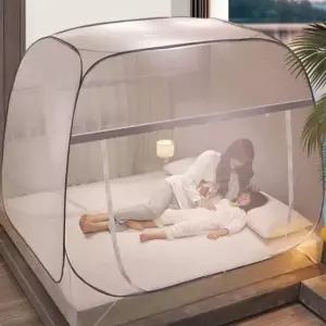 ( )EA 침대 사각 접이식 원터치 캠핑 텐트 모기장 120x200cm_24529093