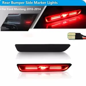 화물차차폭등 사이드등 포드 머스탱 - 자동차 LED 3D 말 로고 디자인 앞뒤 범퍼 사이드 마커 라이트 펜더