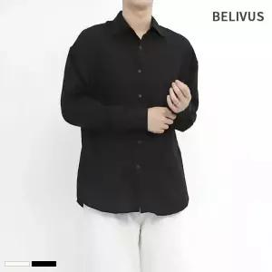 빌리버스 남자 셔츠 BIT129 오버핏 긴팔 여름 린넨 남방
