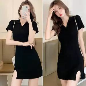 옆트임 브이넥 카라 원피스 여름 파티룩 데이트룩