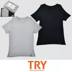 (트라이)레이온 심플 베이직 남성 데일리 티셔츠 2매입